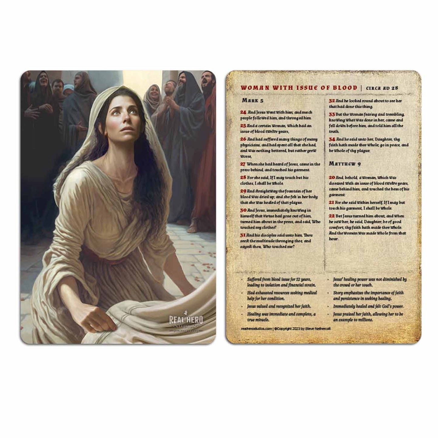 Woman with Issue of Blood | Card
