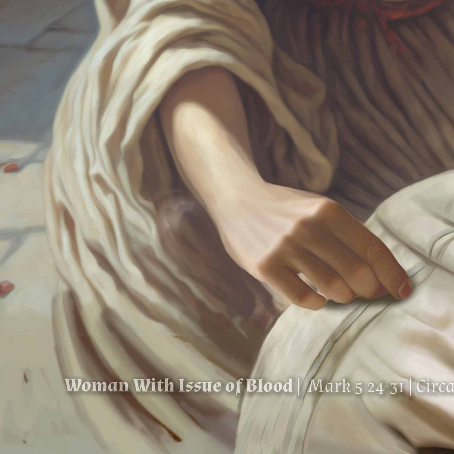 Woman with issue of blood | Poster