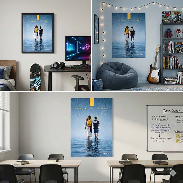 Poster | 2026 Youth Theme "Walk With Me" | Young Men