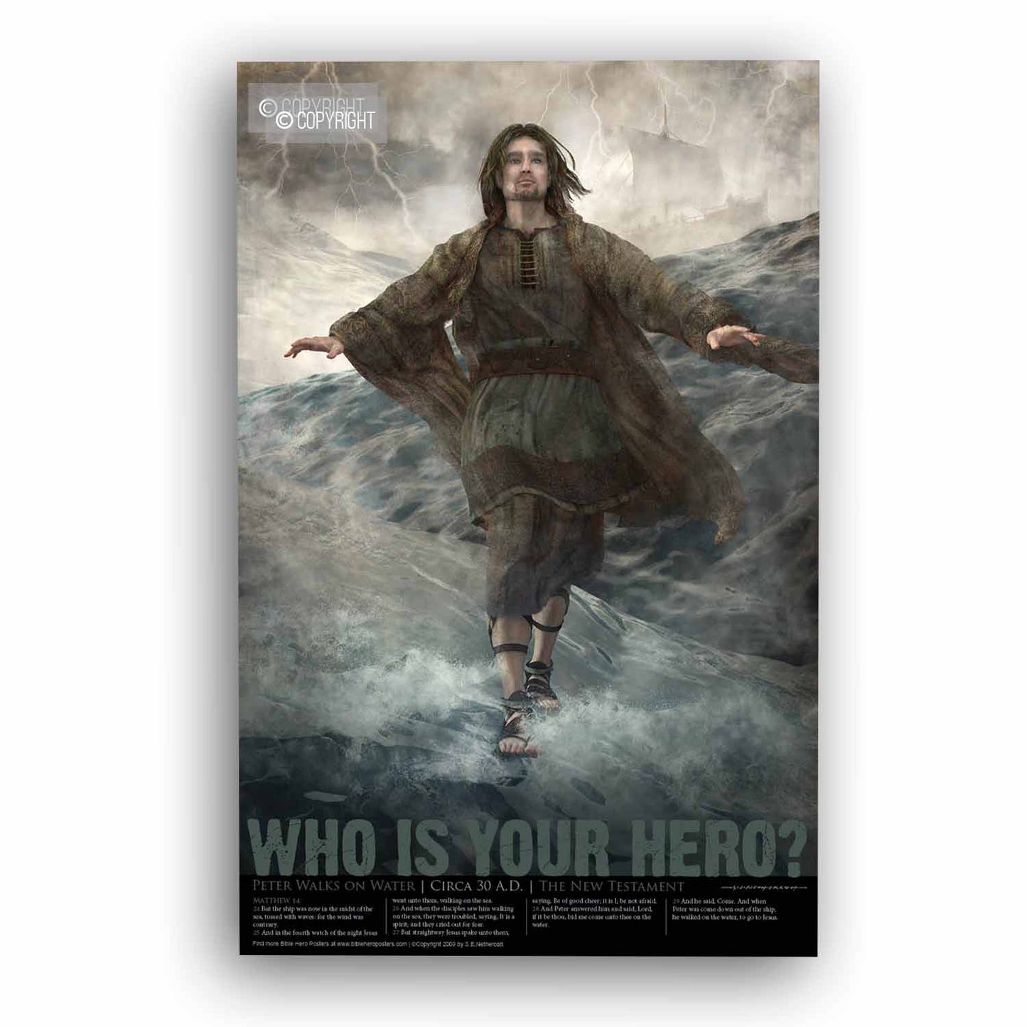 Peter Walks on Water | Poster