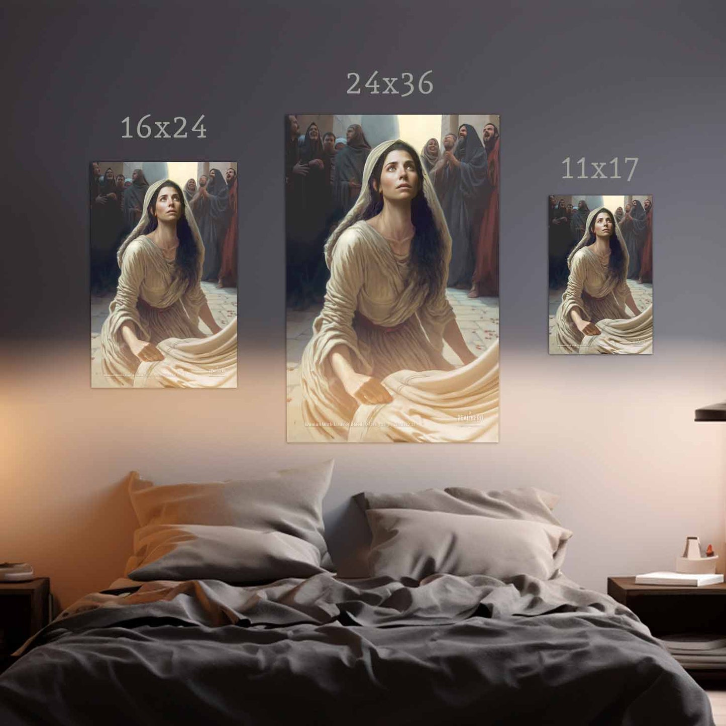 Woman with issue of blood | Poster