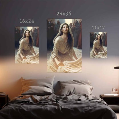 Woman with issue of blood | Poster