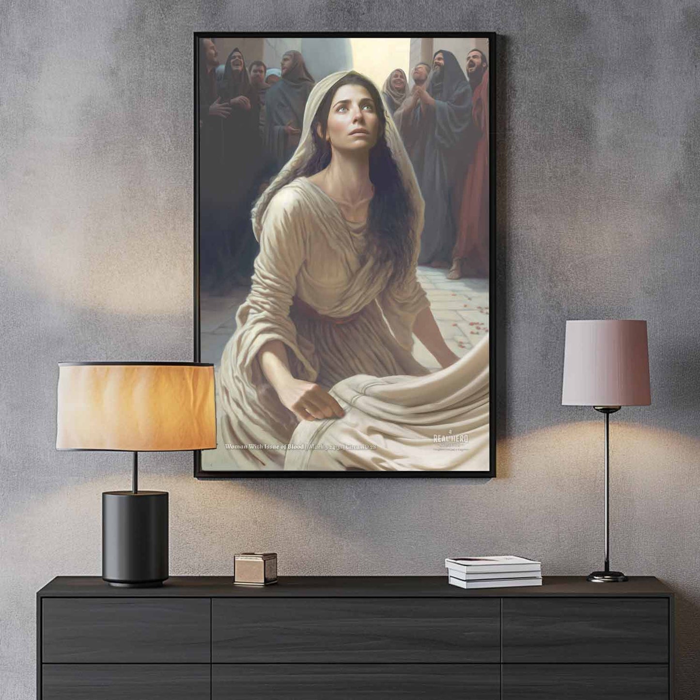 Woman with issue of blood | Poster