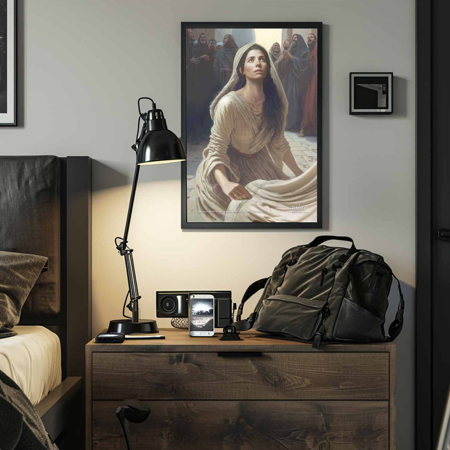 Woman with issue of blood | Poster