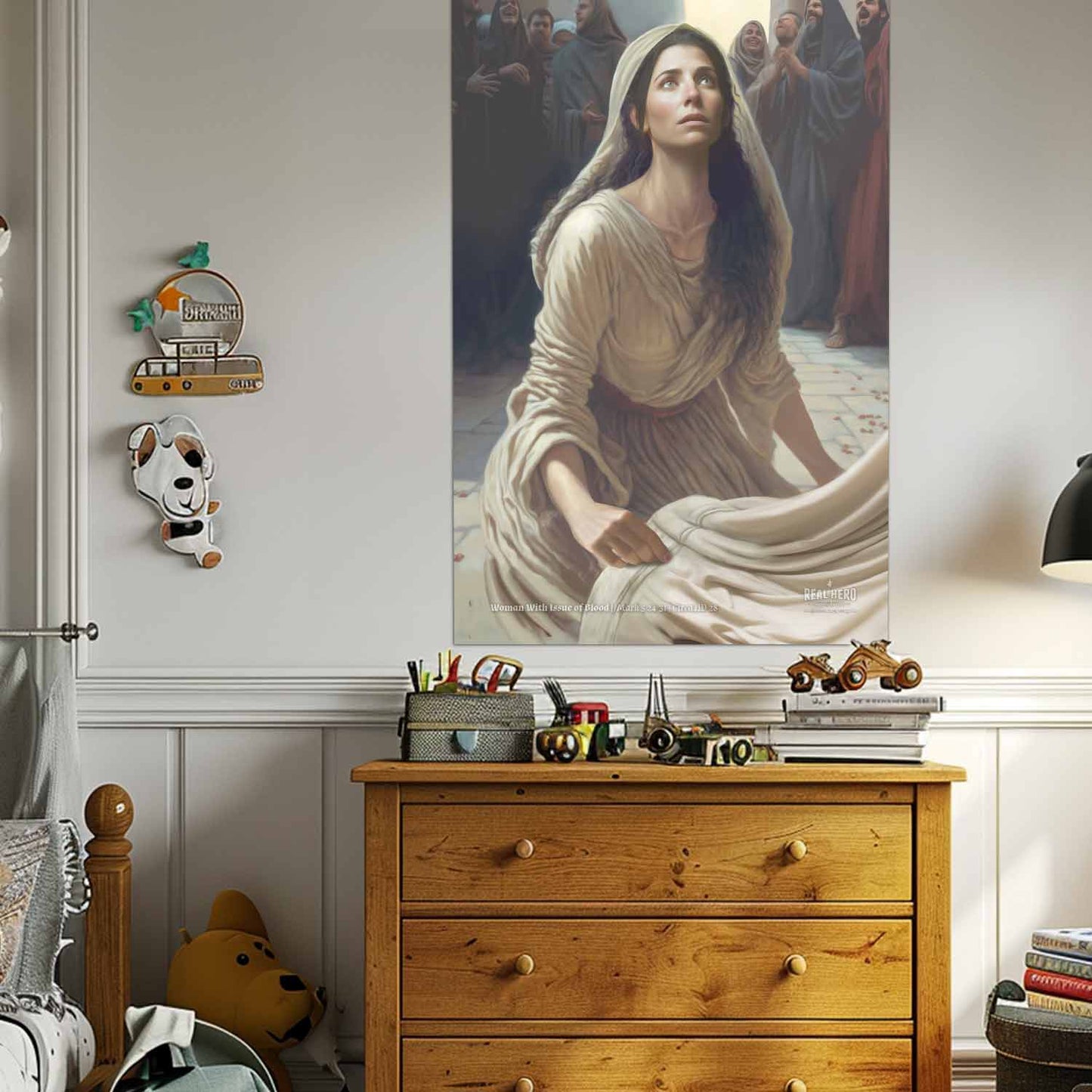 Woman with issue of blood | Poster
