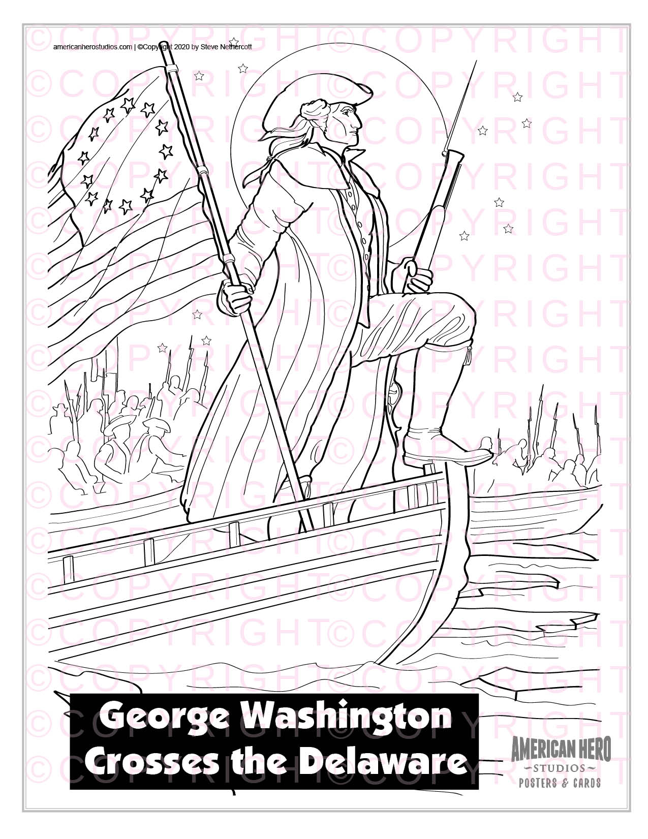 George Washington | 01 | Color Page