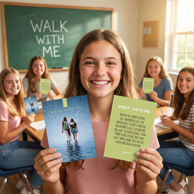 10 Pack Theme Cards | 2026 Youth theme "Walk With Me" | Young Women
