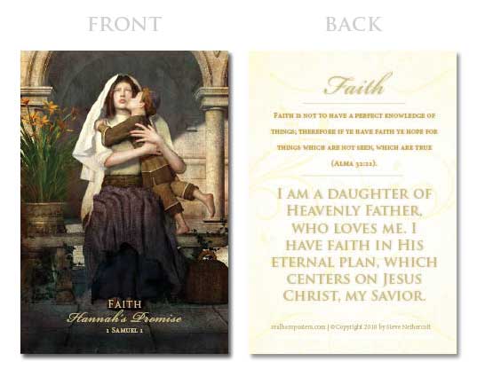 Young Women Values 3x4.5 Card Set