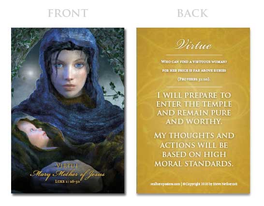Young Women Values 3x4.5 Card Set